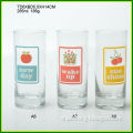 Glass Tumbler Cup with Decal Design